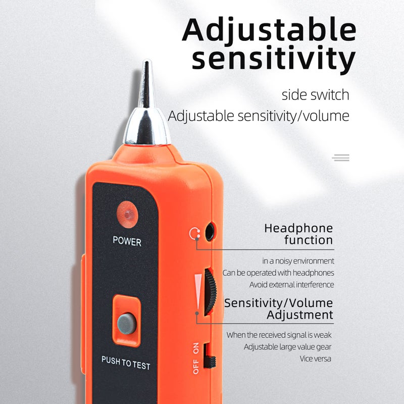 CRUISER جهاز اختبار كابل الشبكة متتبع كابل الهاتف كابل تتبع الأسلاك اختبار Rj45 Rj11 Cat5 Cat6 كابلات Ethernet LAN - Image 3